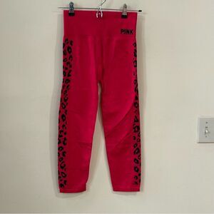 Victoria’s Secret PINK Red Cropped Leggings